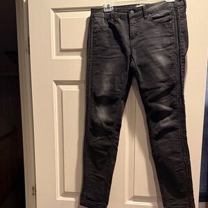 Free People Charcoal Denim Pants
